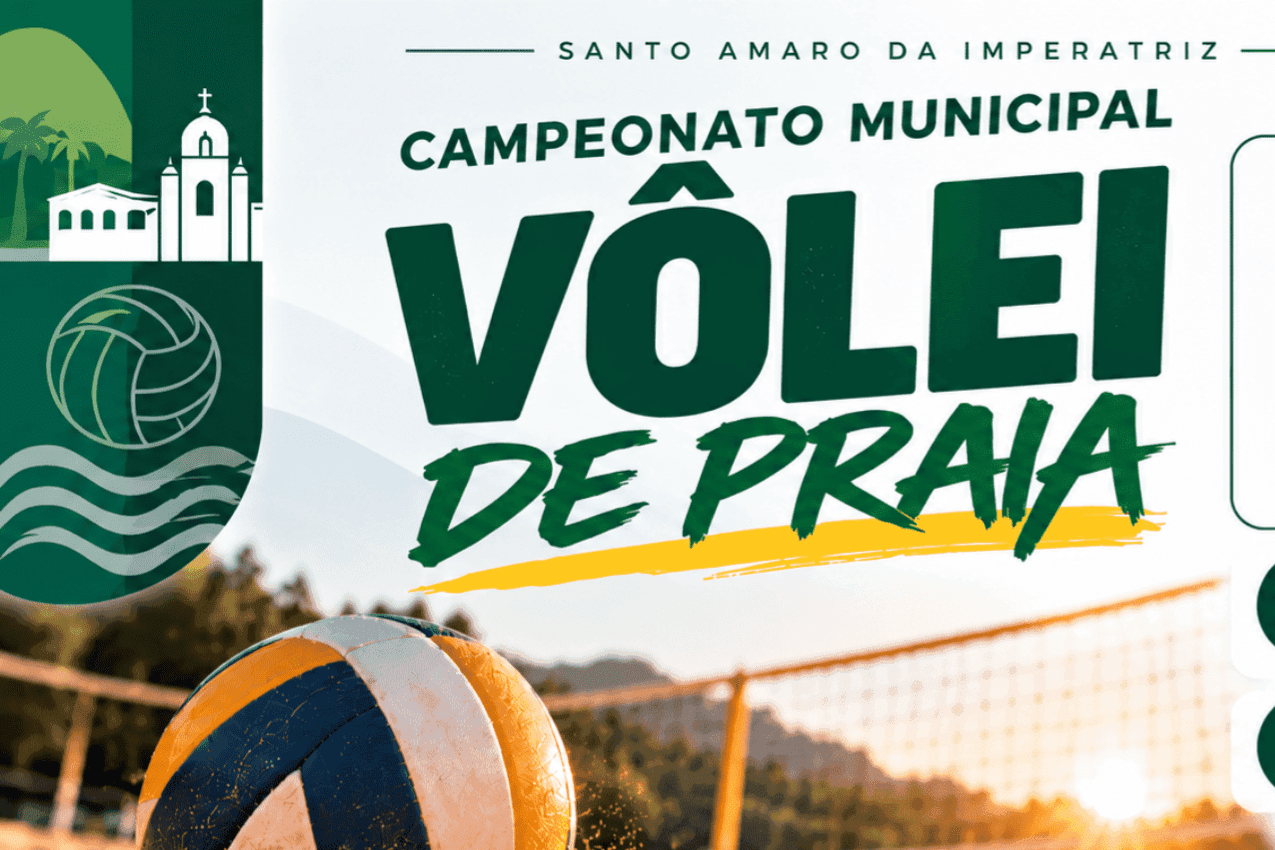 Santo Amaro da Imperatriz terá Campeonato Municipal de Vôlei de Praia em novembro