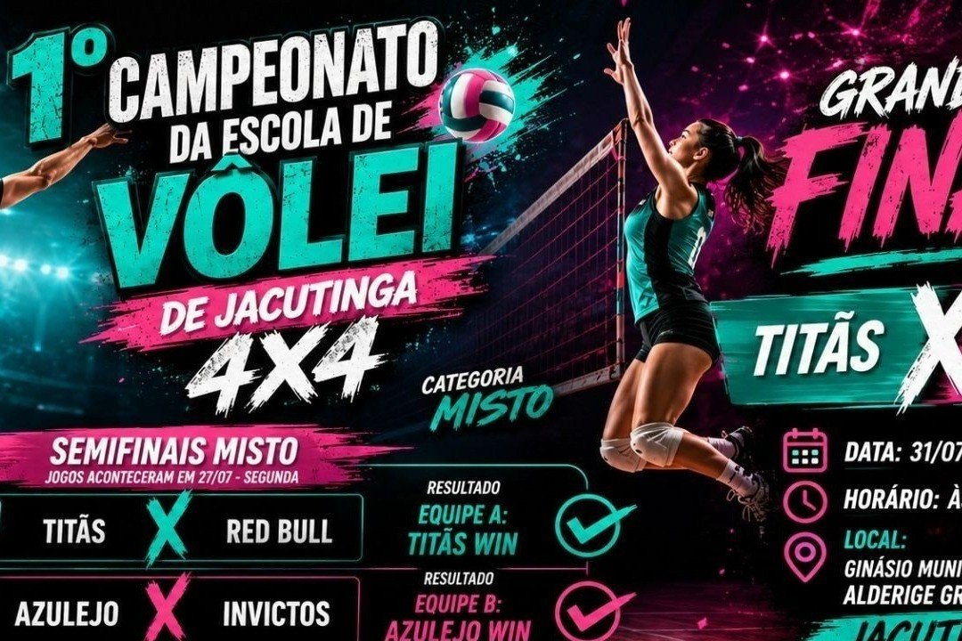 Titãs e Azulejo vencem e garantem vaga na grande final do 4x4 misto de Jacutinga (MG)