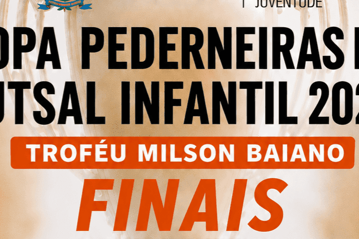 Copa Pederneiras de Futsal Infantil 2026 Troféu Milson Baiano terá finais nesta sexta-feira