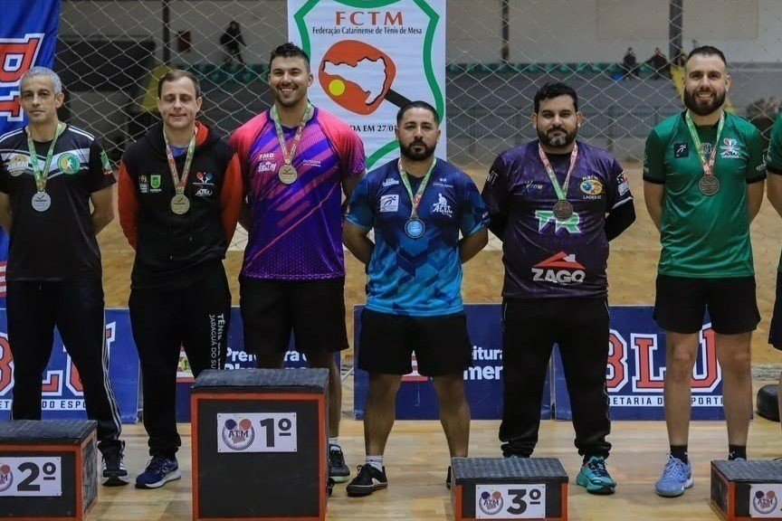 São Bento do Sul conquista 16 pódios na 4ª Etapa do Campeonato Estadual de Tênis de Mesa