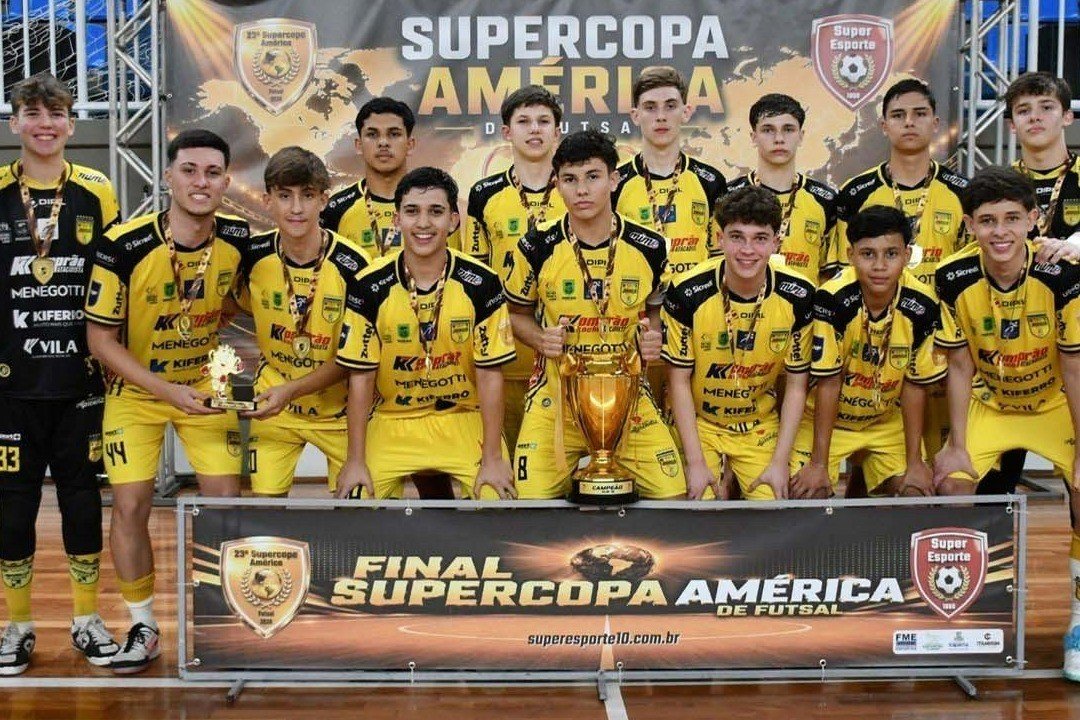 Secel/Jaraguá Futsal é campeão invicto da SuperCopa América Sub-16