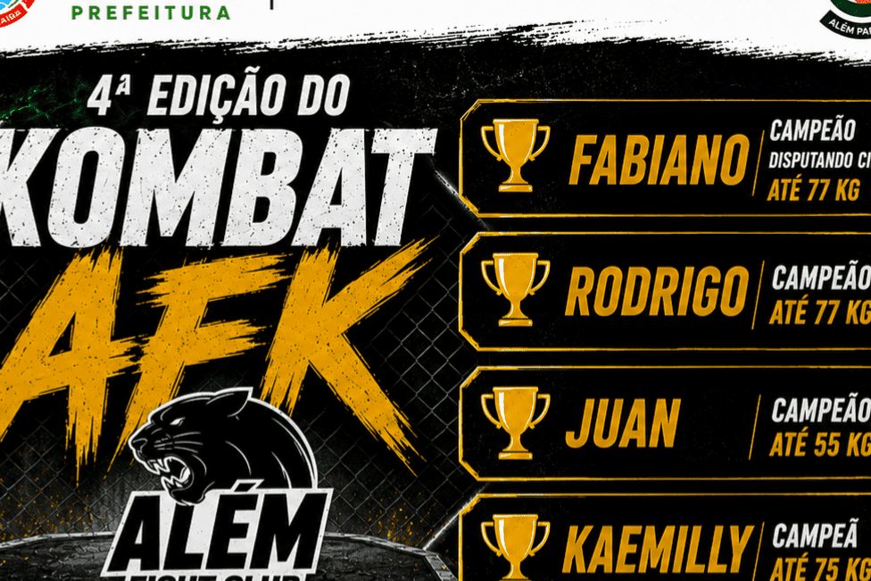 Equipe Além Fight Club conquista quatro títulos na 4ª edição do Kombat AFK