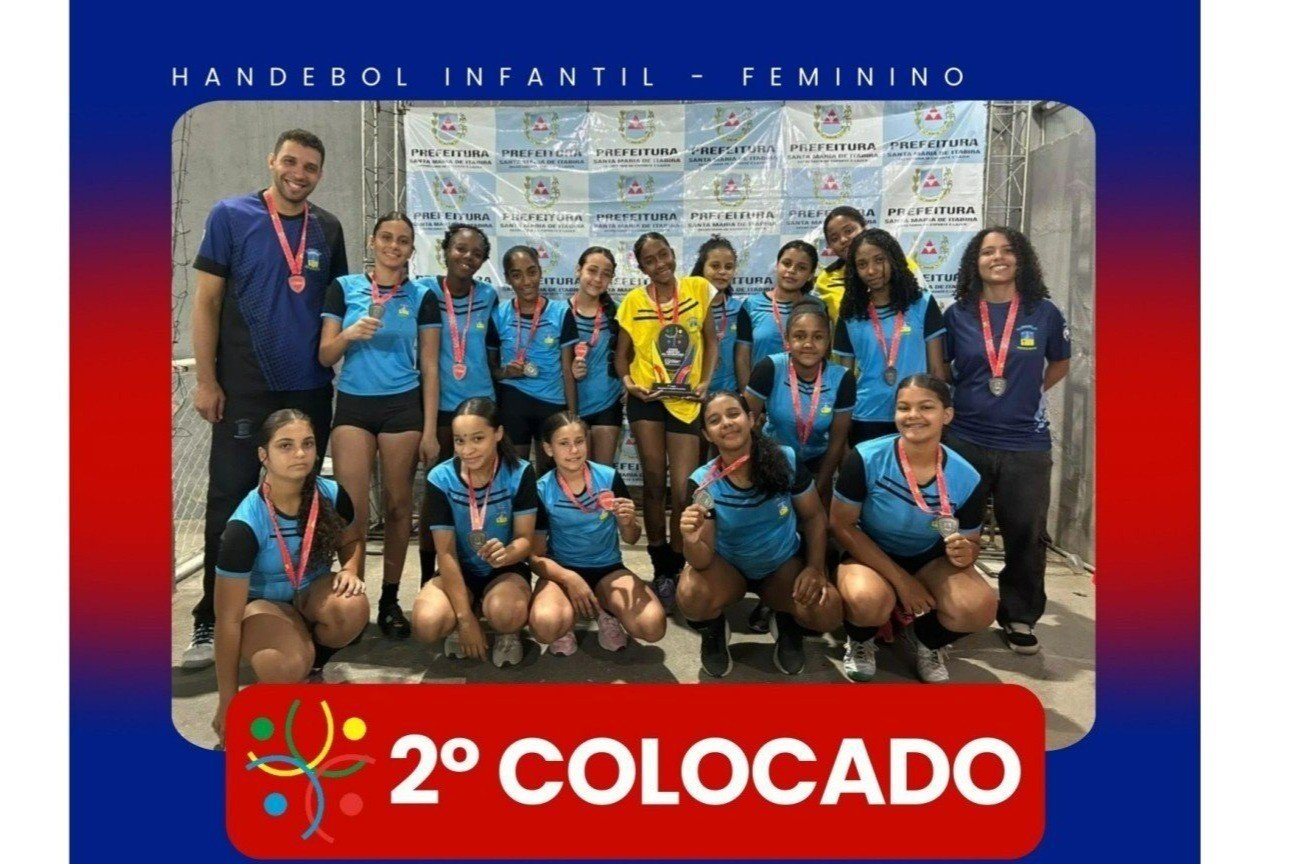 Bom Jesus do Amparo conquista vice-campeonato no Handebol Feminino Infantil nos Jogos da Juventude