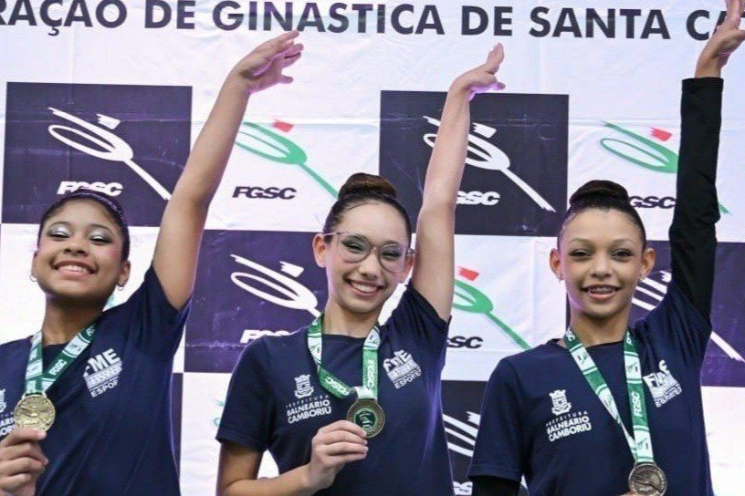 Atletas de BC garantem seis medalhas no Torneio Estadual Juvenil de Ginástica Rítmica