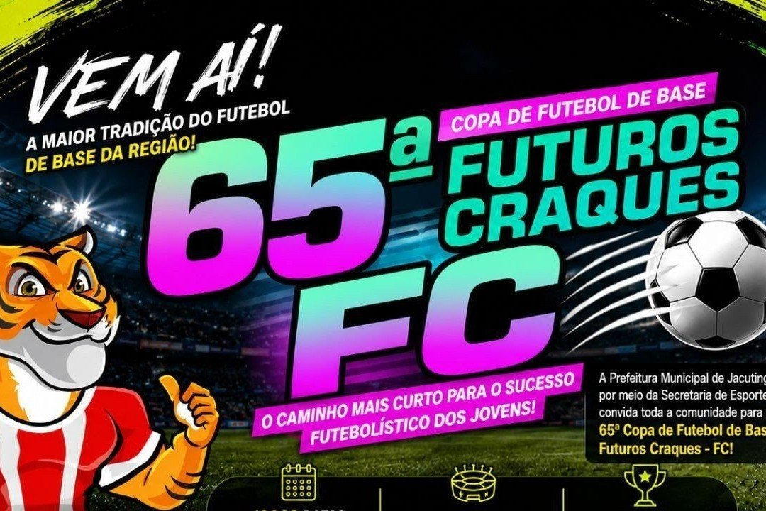 65ª Copa de Futebol de Base Futuros Craques FC começa nesta quinta (30) em Jacutinga