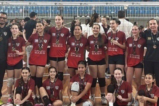 Equipe de BC garante o terceiro lugar na Liga Catarinense de Voleibol Sub-13