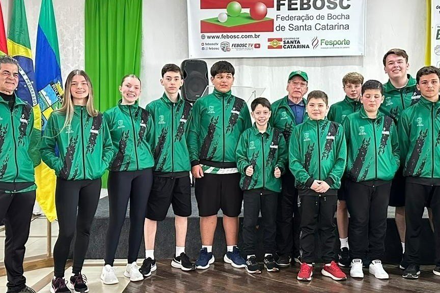 Sub-12 de Rio do Sul conquista bronze no Estadual de Menores de Bocha