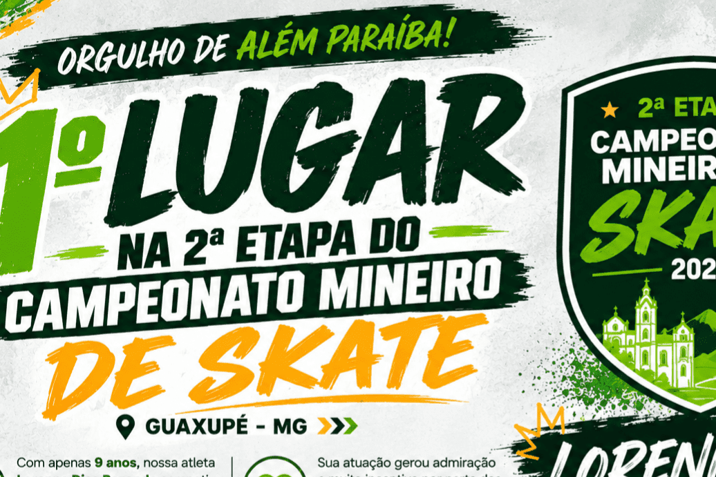 Lorenna Dias Rezende conquista o 1º lugar na 2ª Etapa do Campeonato Mineiro de Skate