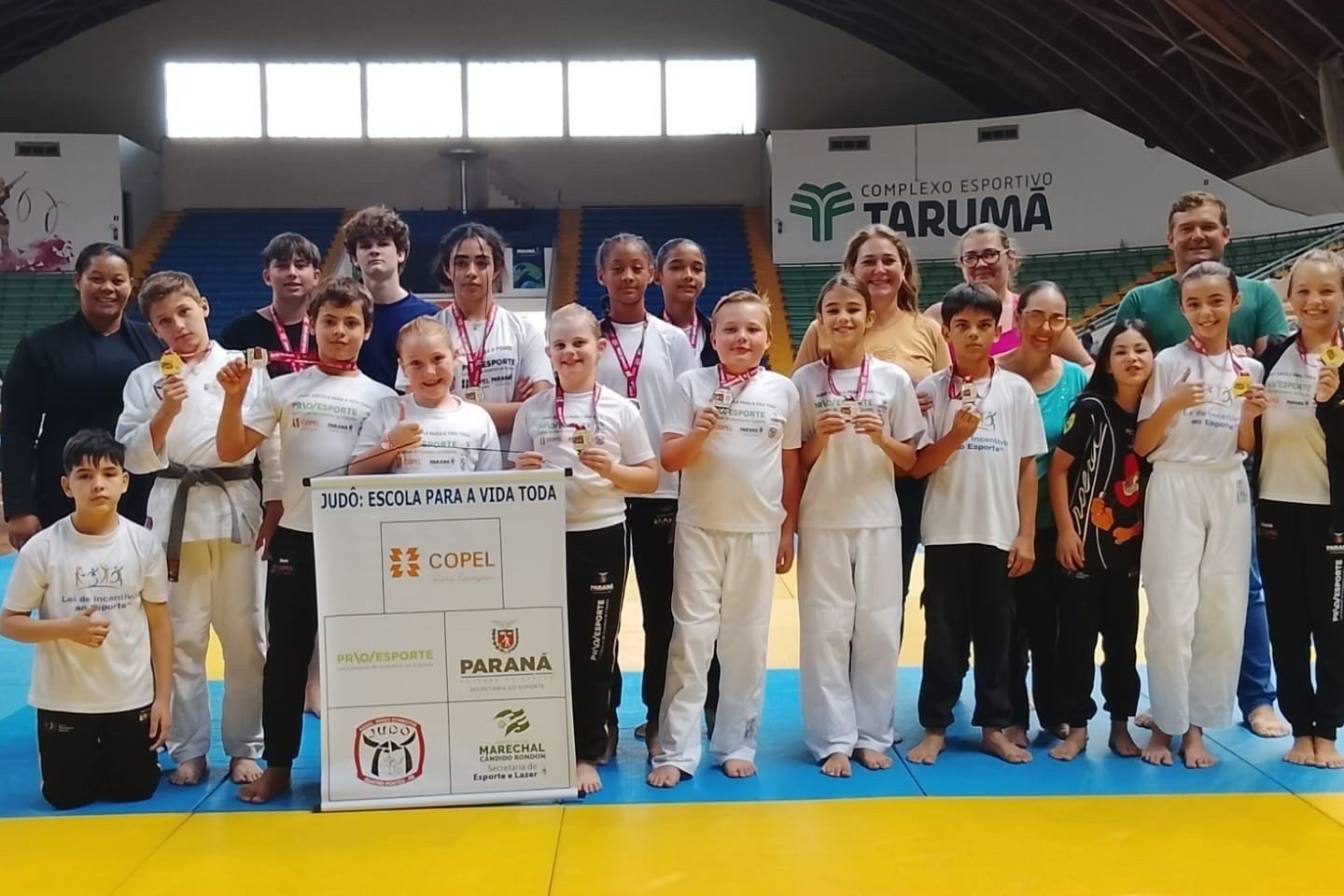 Projeto de judô promove intercâmbio entre escolas municipais de Marechal Cândido Rondon