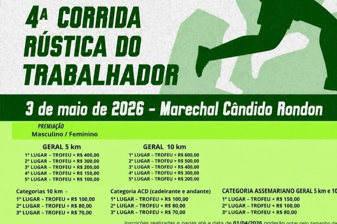 Marechal se prepara para a 4ª edição da Corrida do Trabalhador