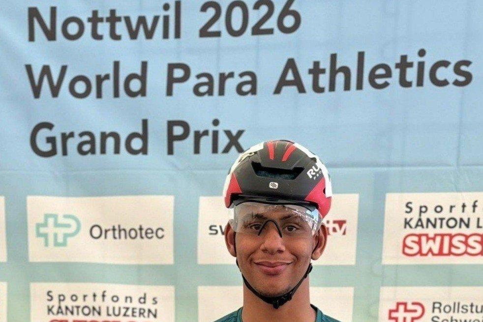 Paratleta de BC conquista medalha de prata no Grand Prix de Atletismo na Suíça