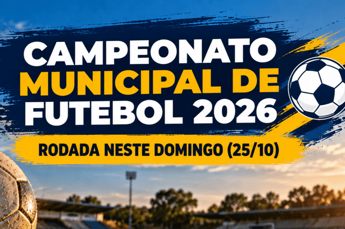 Campeonato Municipal de Futebol 2026 tem rodada adiada e jogos acontecem neste domingo em Tietê (SP)