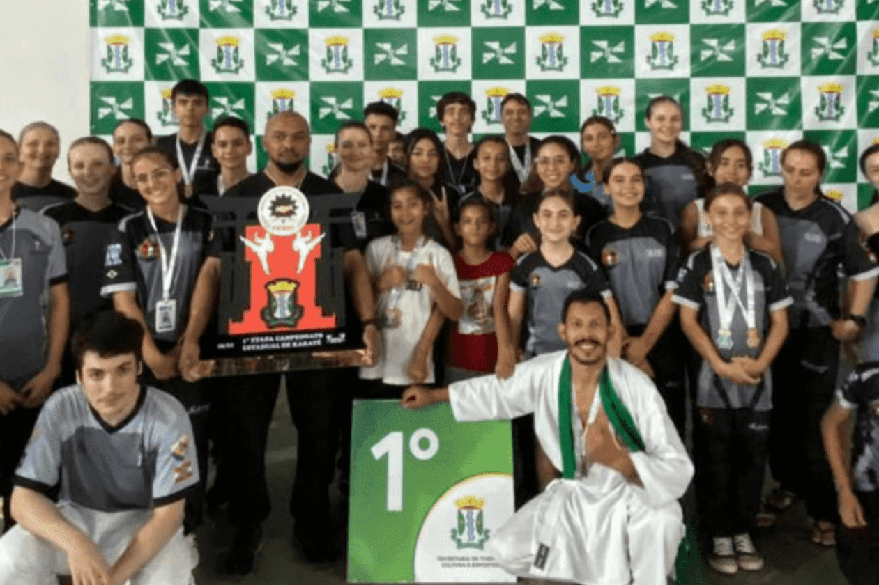 Karatê de Luiz Alves conquista 1º lugar na etapa estadual em Doutor Pedrinho