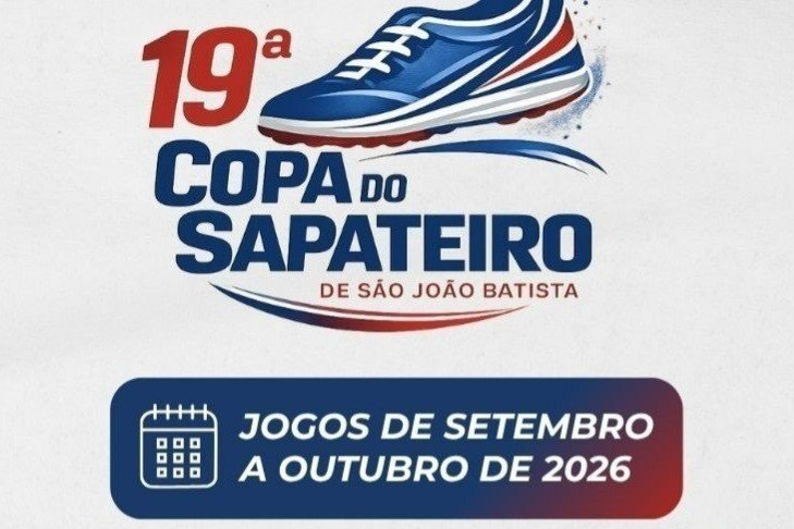 Inscrições para a 19ª Copa do Sapateiro estarão abertas de 5 a 25 de agosto
