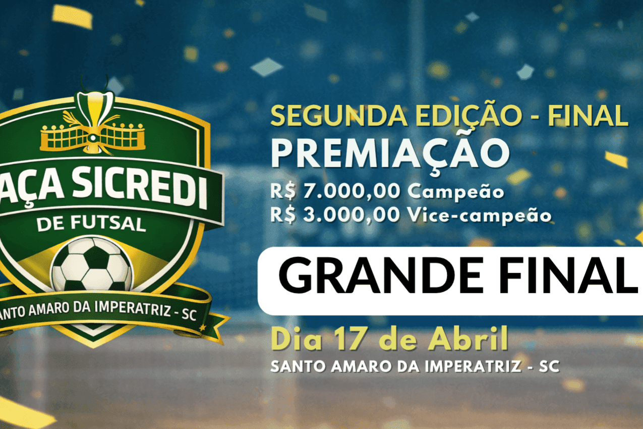 Final da 2ª Taça Sicredi de Futsal Vale das Termas acontece nesta sexta-feira