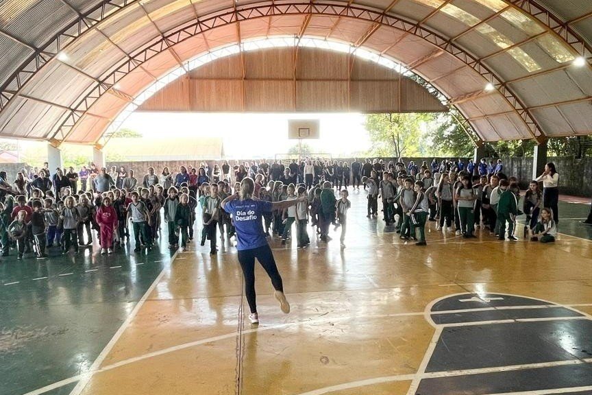 Dia do Desafio mobiliza alunos das escolas municipais em Marechal Cândido Rondon